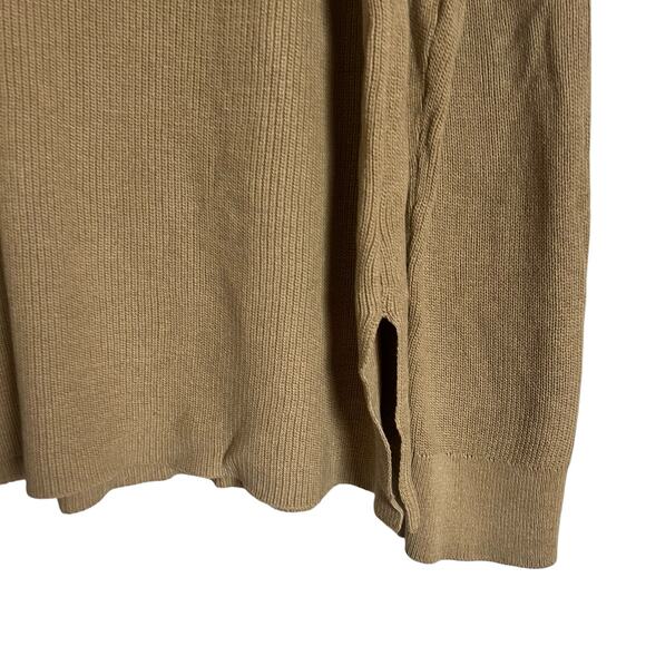 Rails Piper Tan Long Sleeve Cashmere Blend Henley Sweater Size Large - Picture 13 of 15